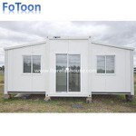 Utvidbart containerhus med kjøkken og bad